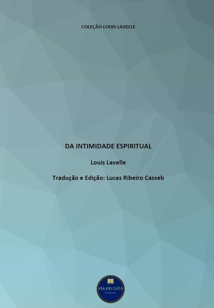 Capa de Da Intimidade Espiritual, de Louis Lavelle